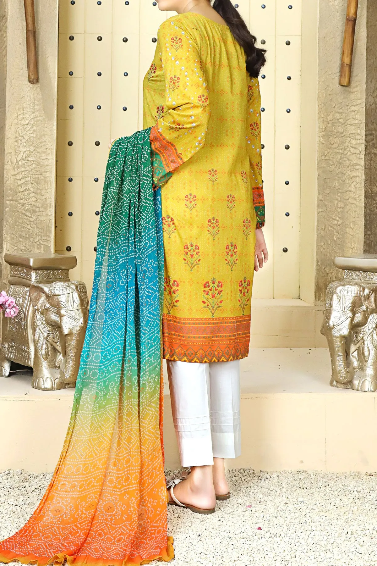 3 PIECE DIGITAL PRINT LAWN| DPC-195