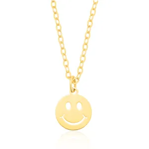 9ct Yellow Gold Smiley Face Pendant