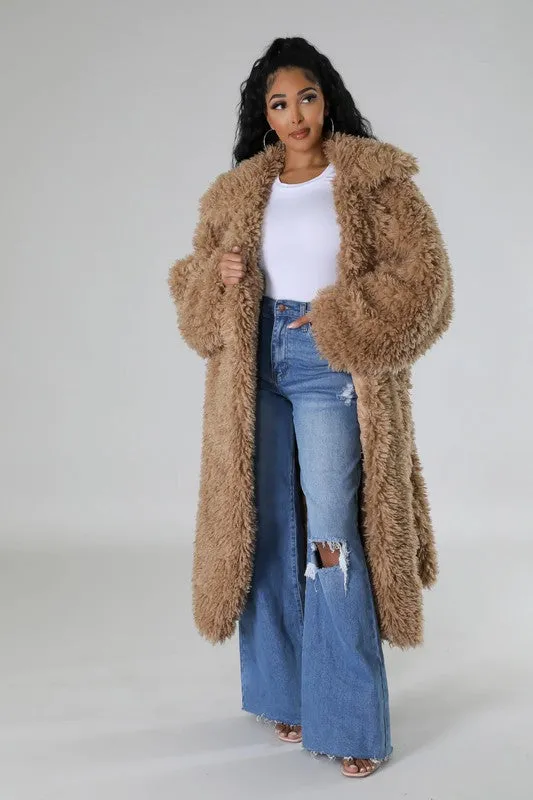 Amy Teddy Faux Fur Coat