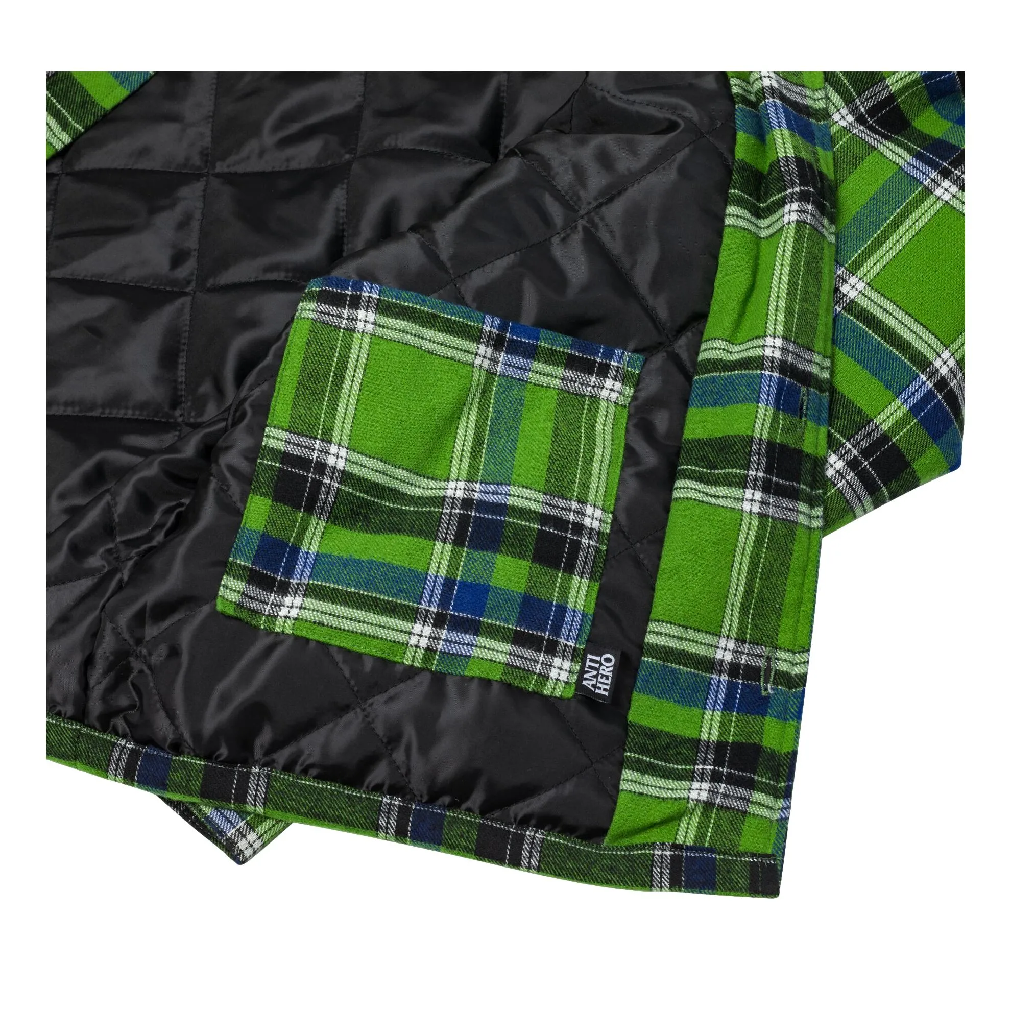 Anti Hero Flannel Jacket Basic Eagle Green/Blue/Multi