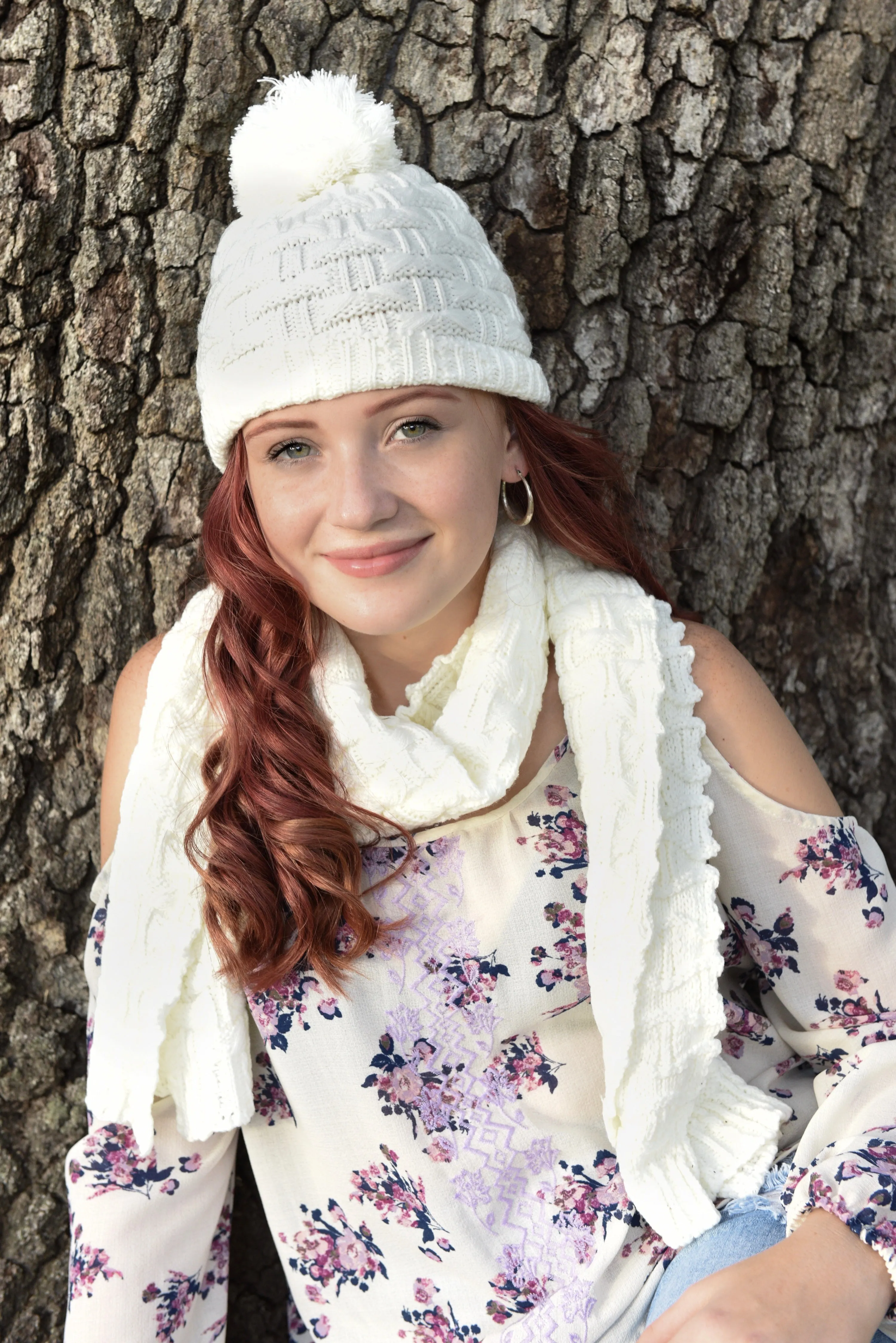 Beanie Hat and Scarf Set for Women