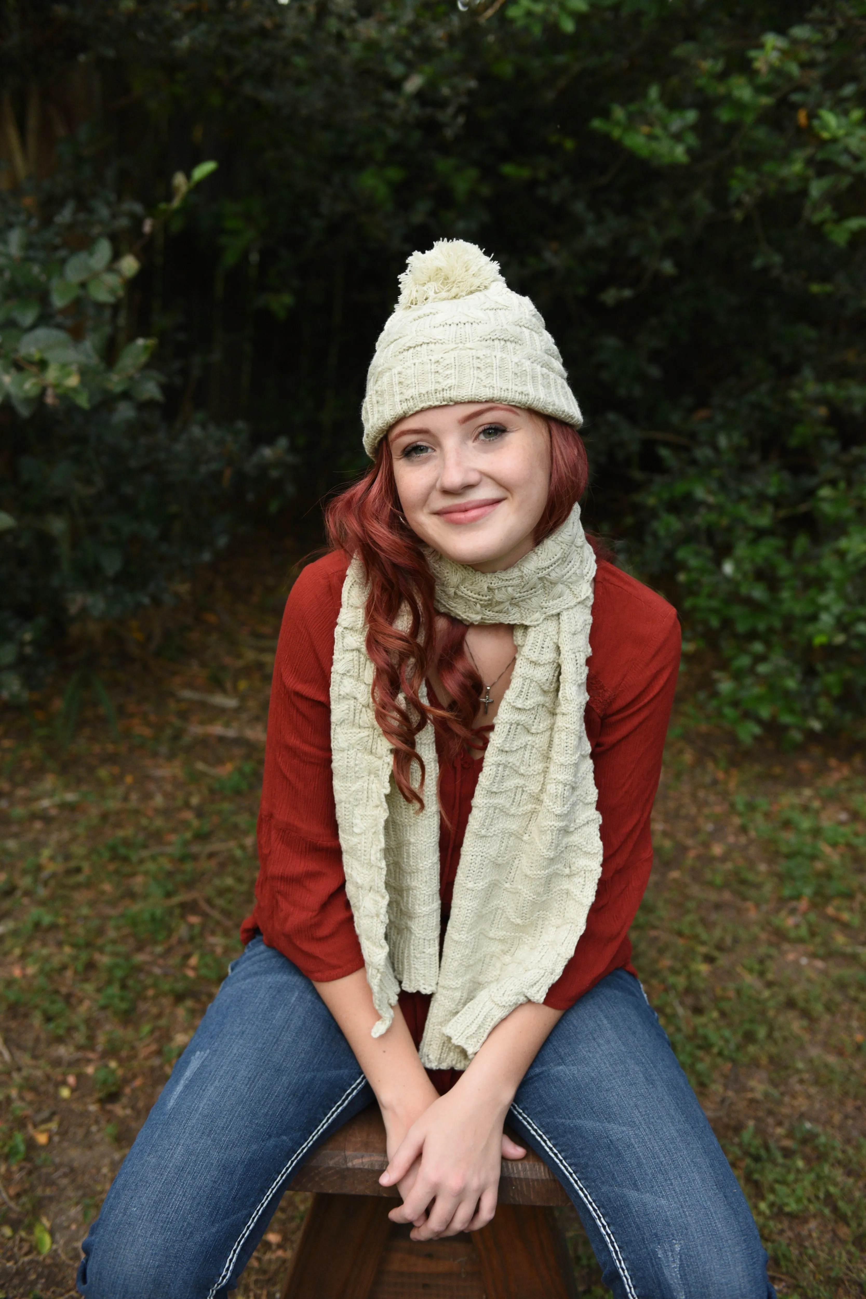 Beanie Hat and Scarf Set for Women