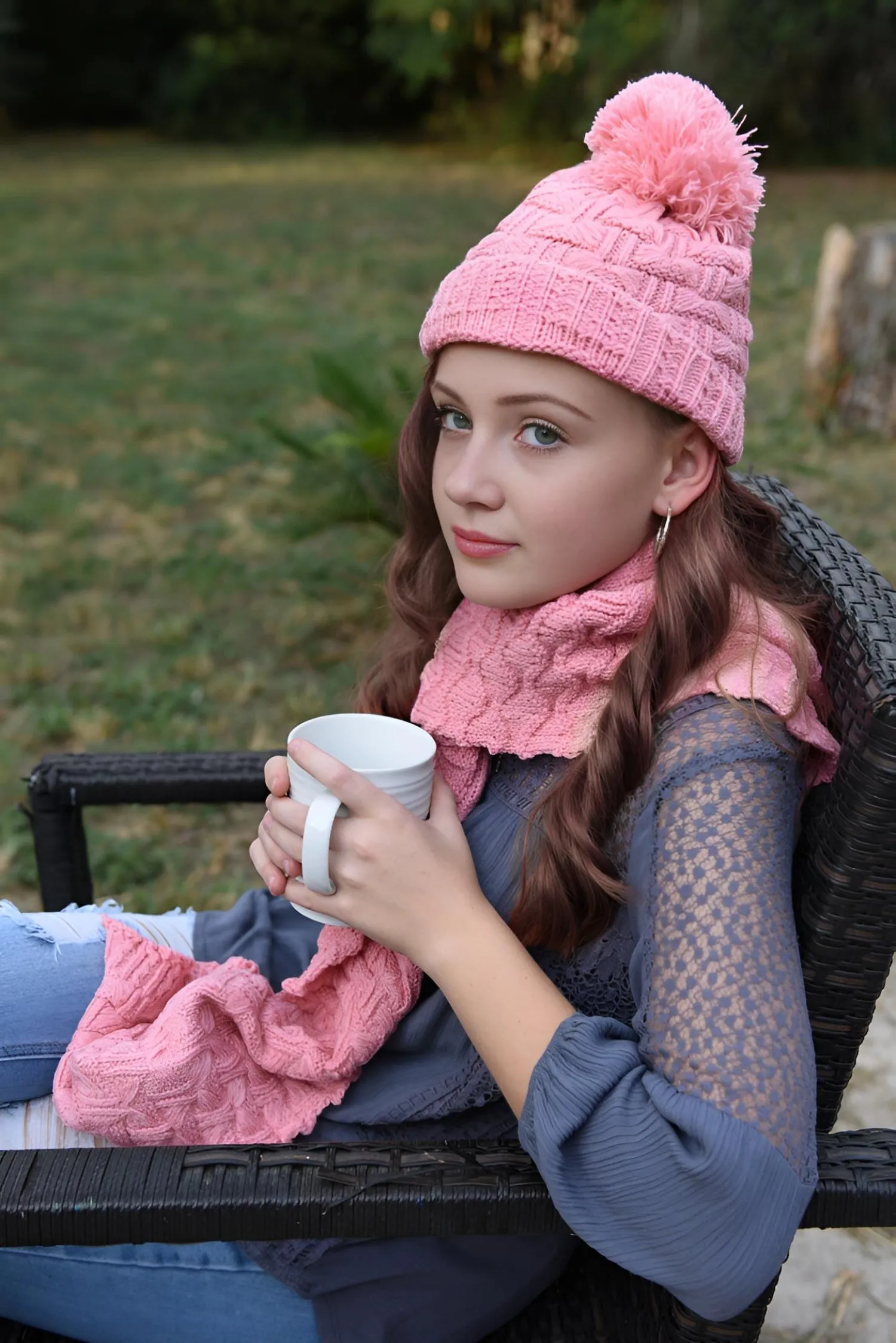 Beanie Hat and Scarf Set for Women