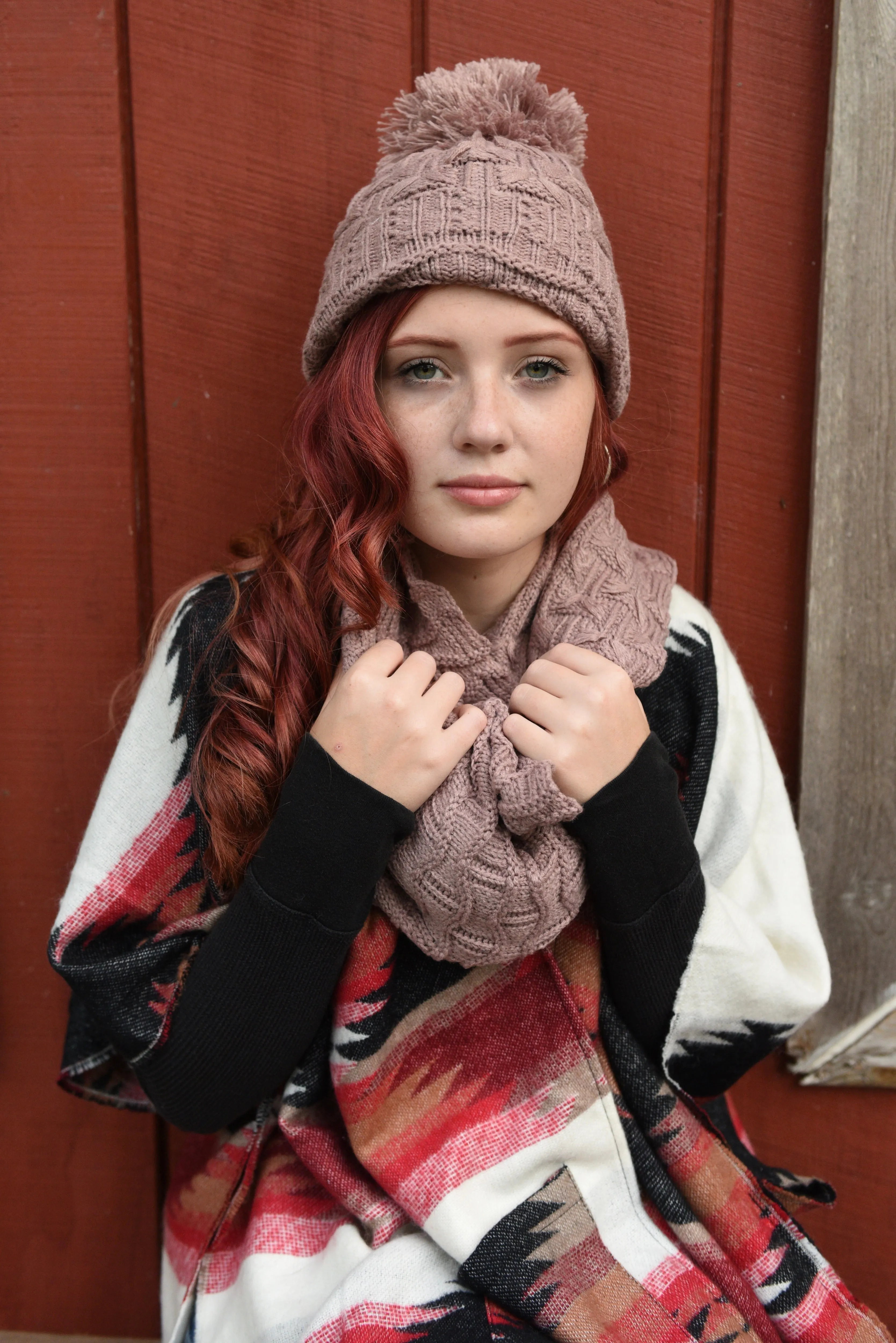 Beanie Hat and Scarf Set for Women