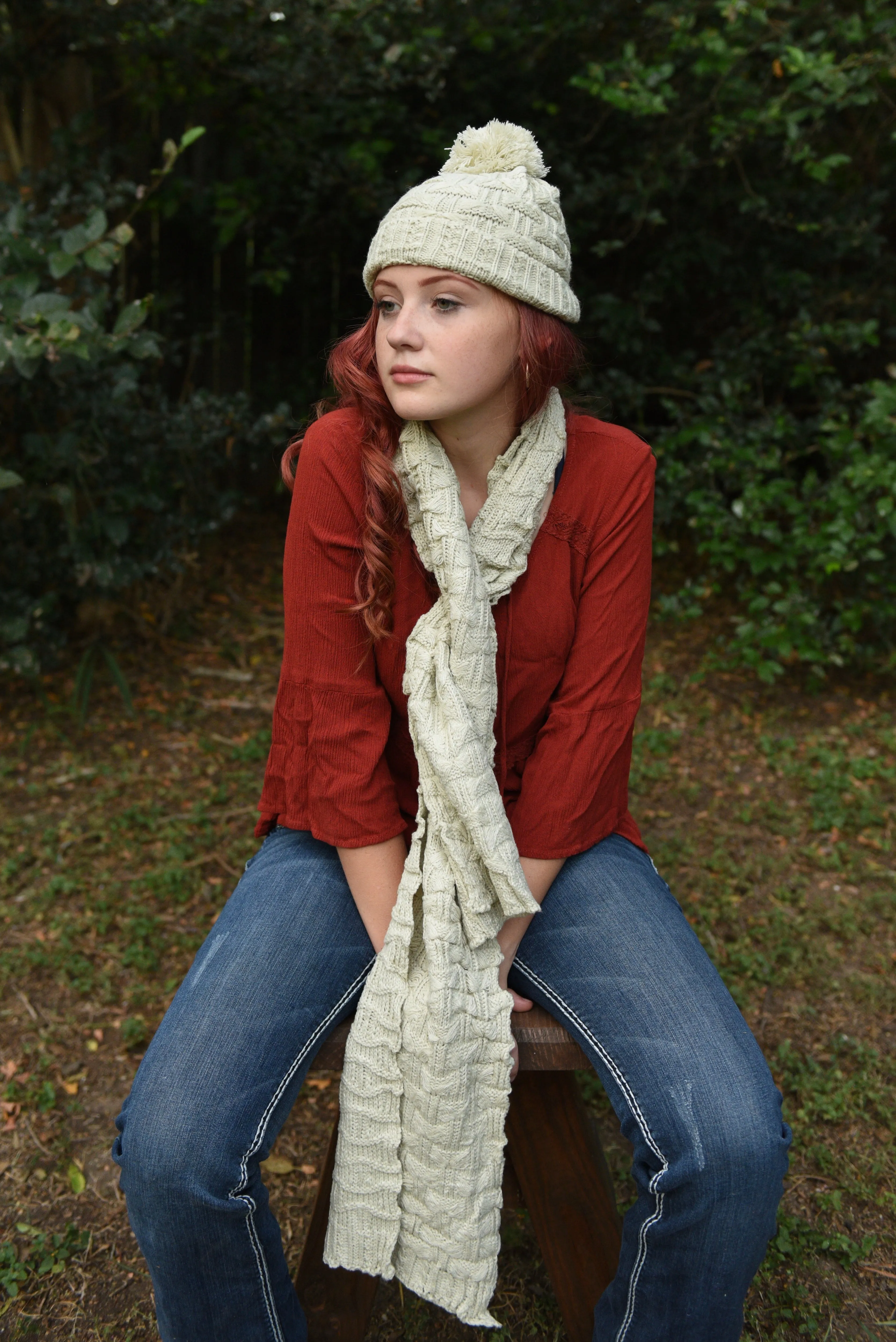 Beanie Hat and Scarf Set for Women