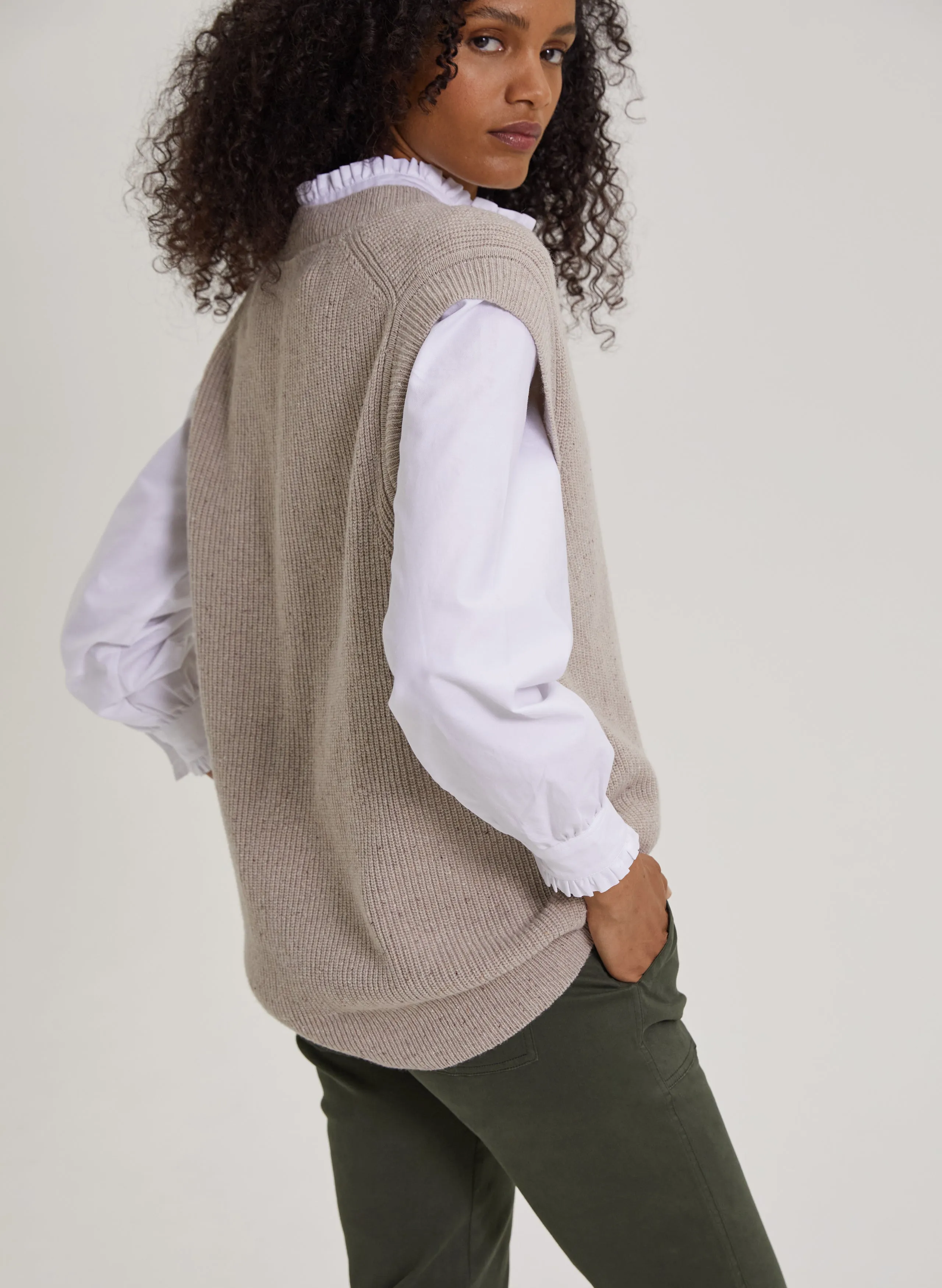 Bella Recycled Wool Knitted Vest