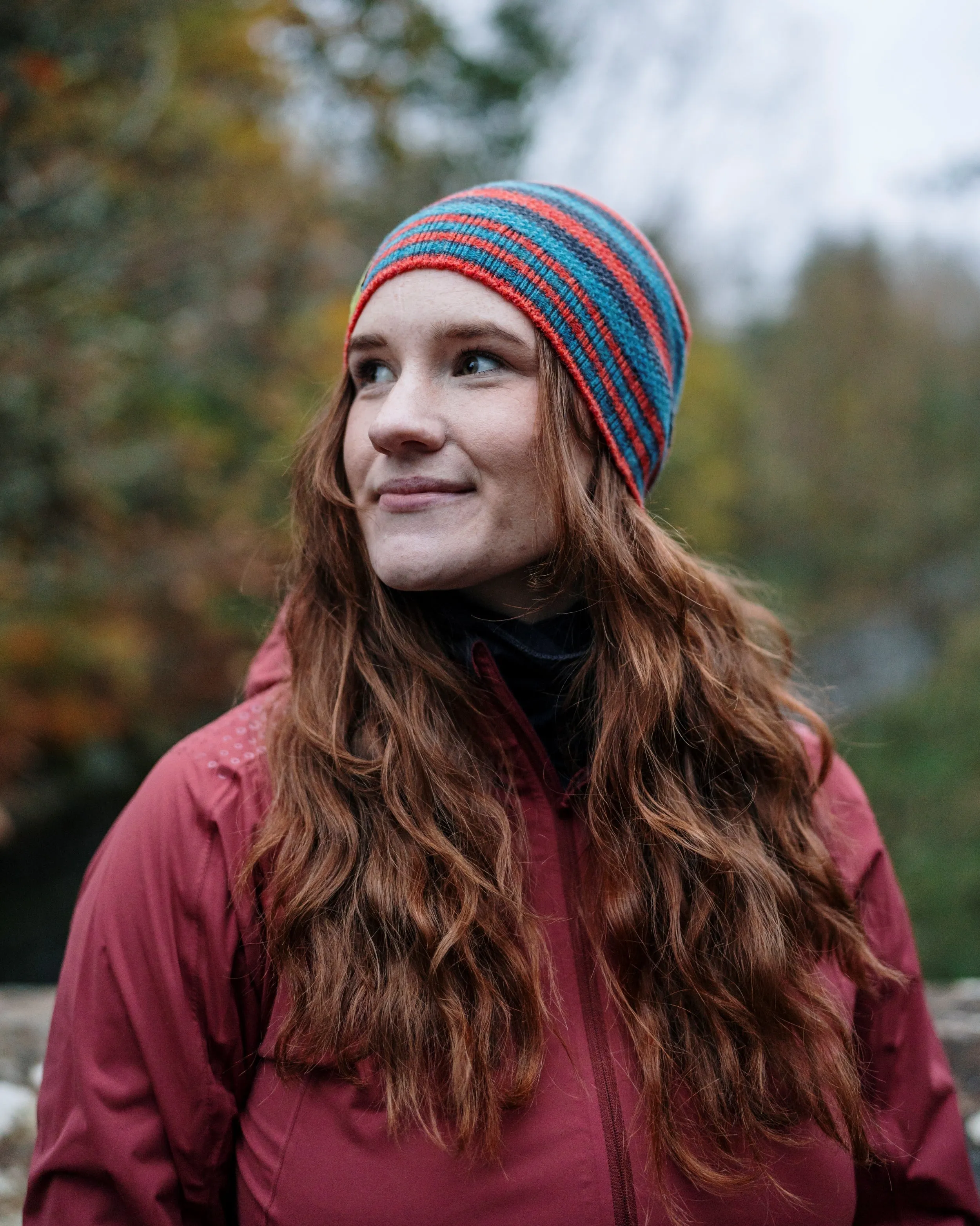 Betty Stripe Lambswool Beanie