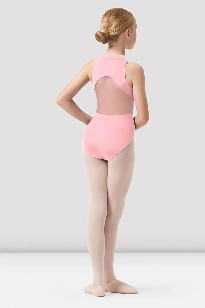 BLOCH GIRLS NYLA ZIP FRONT LEOTARD