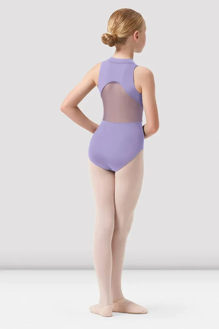 BLOCH GIRLS NYLA ZIP FRONT LEOTARD