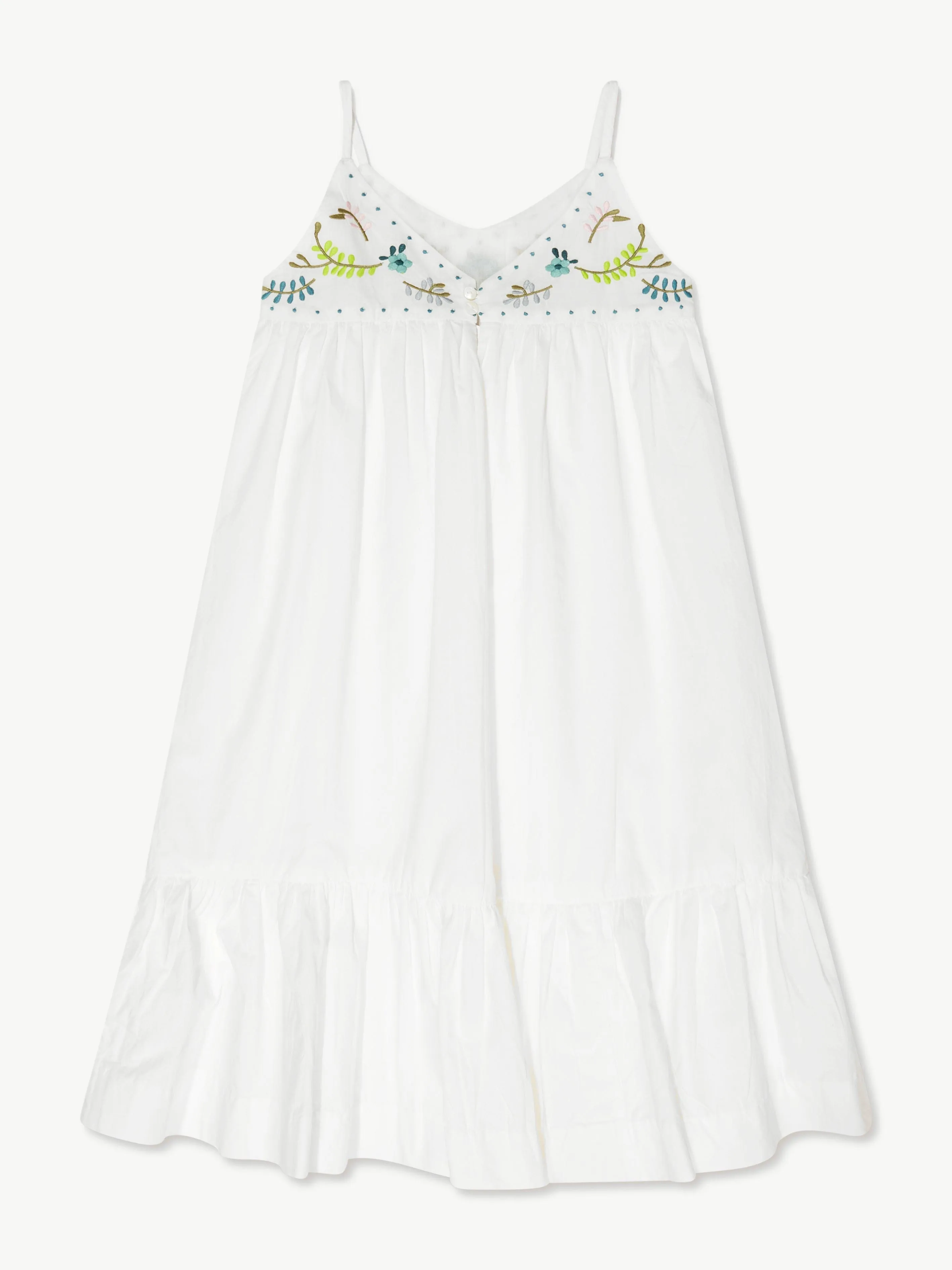 Bonpoint Girls Anya Maxi Dress in White