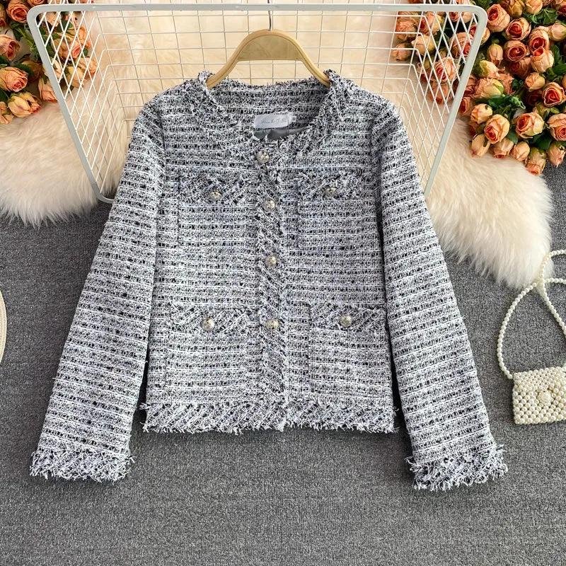 Celebrity xiaoxiangfeng tweed short coat  1661