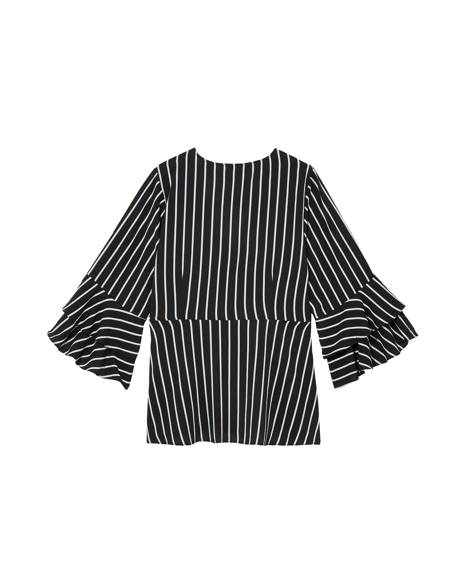 Chris Wrap Top | Black / White