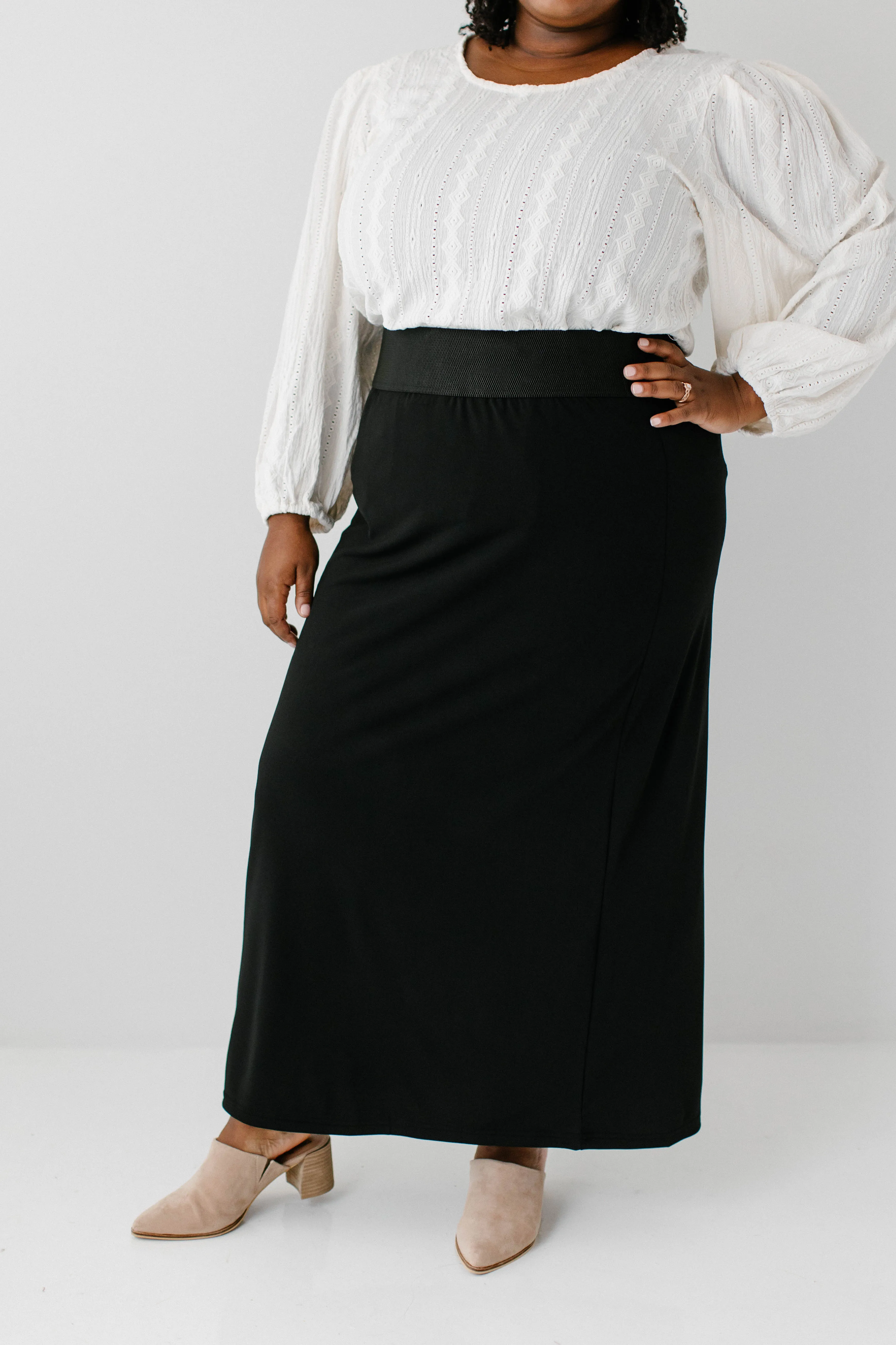 'Claire' Skirt in Black