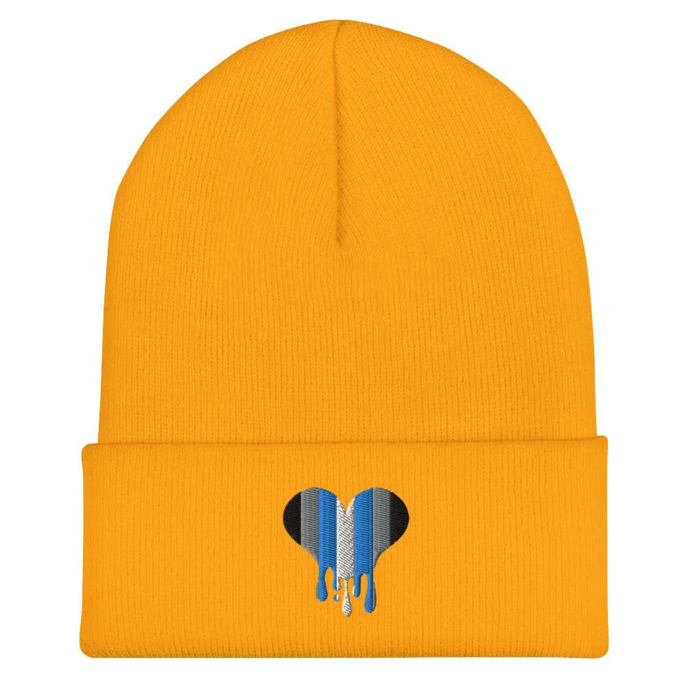 Demiboy Melting Heart Cuffed Beanie