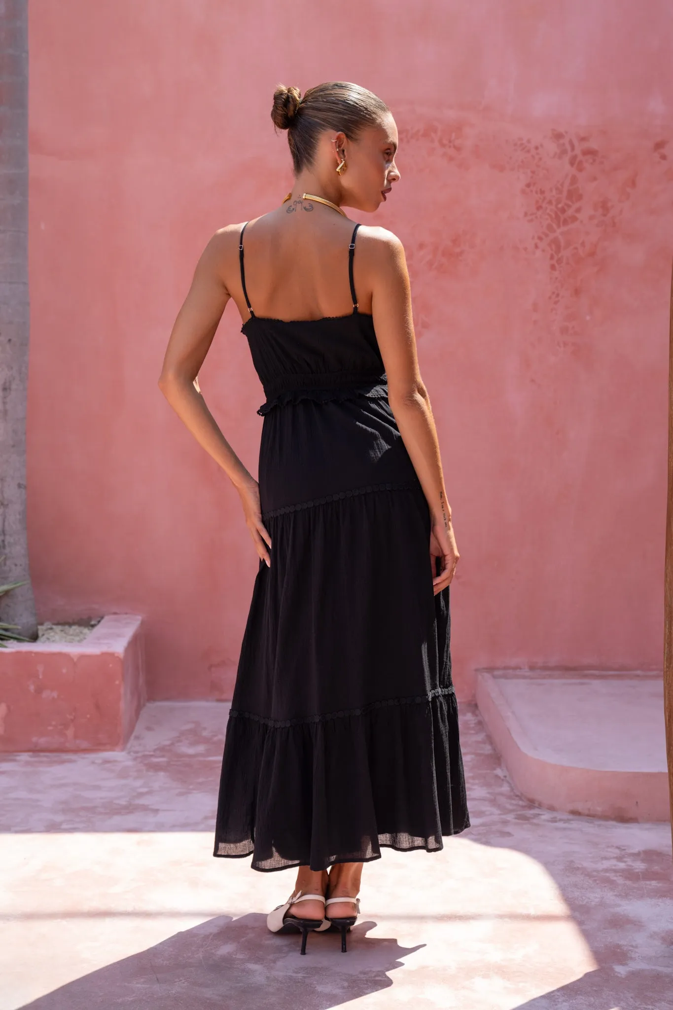 Elodie Black Maxi Dress