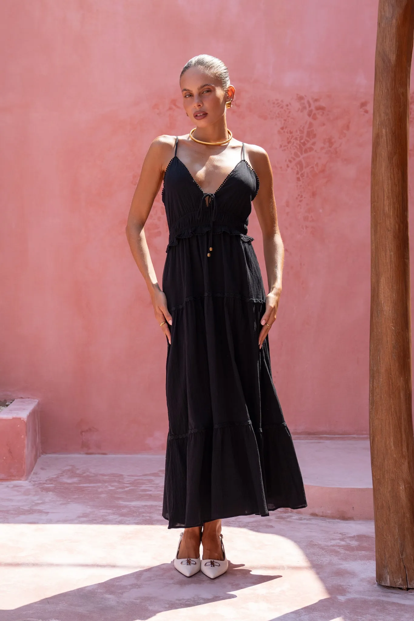 Elodie Black Maxi Dress