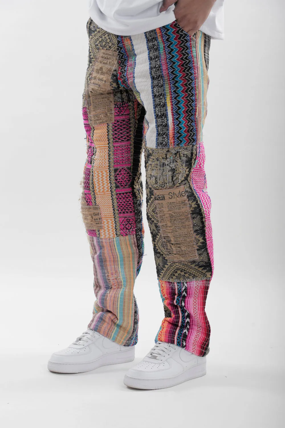 Ethnic Patchwork Jeans