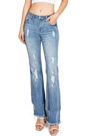 Fame Distressed Flares