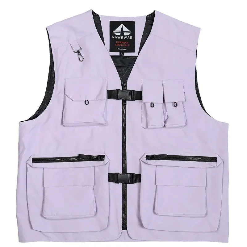 Fashion Couple Style Cargo Pocket Snow Vest