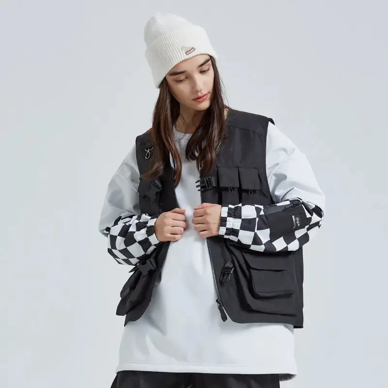 Fashion Couple Style Cargo Pocket Snow Vest