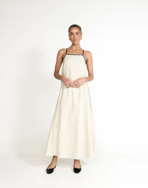 Fiona Maxi Dress (Beige)