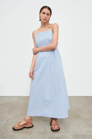 Florence Dress - Blue Stripe