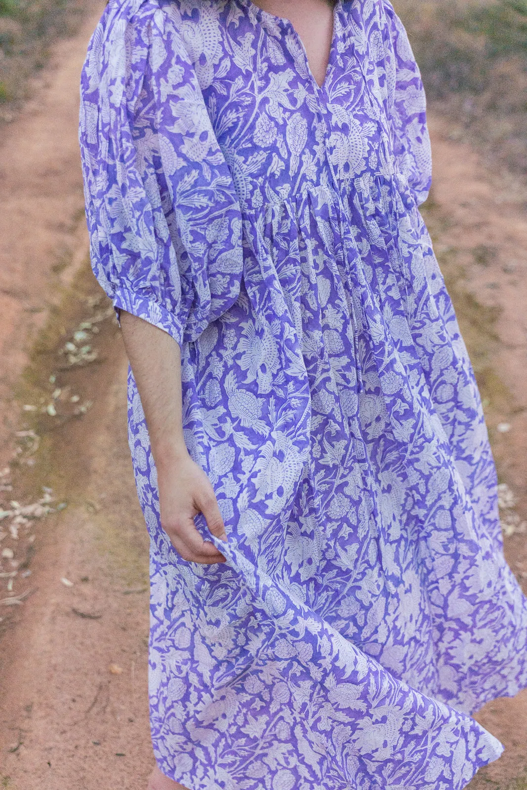 Grace and May Block Print Maxi