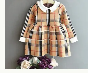 GV Clarice Designer inspired plaid dress