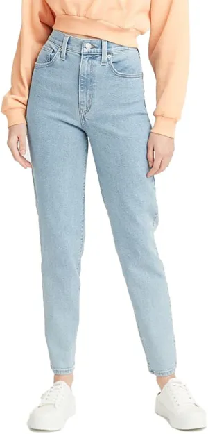 High Rise Skinny Leg Tapered Mom Jeans