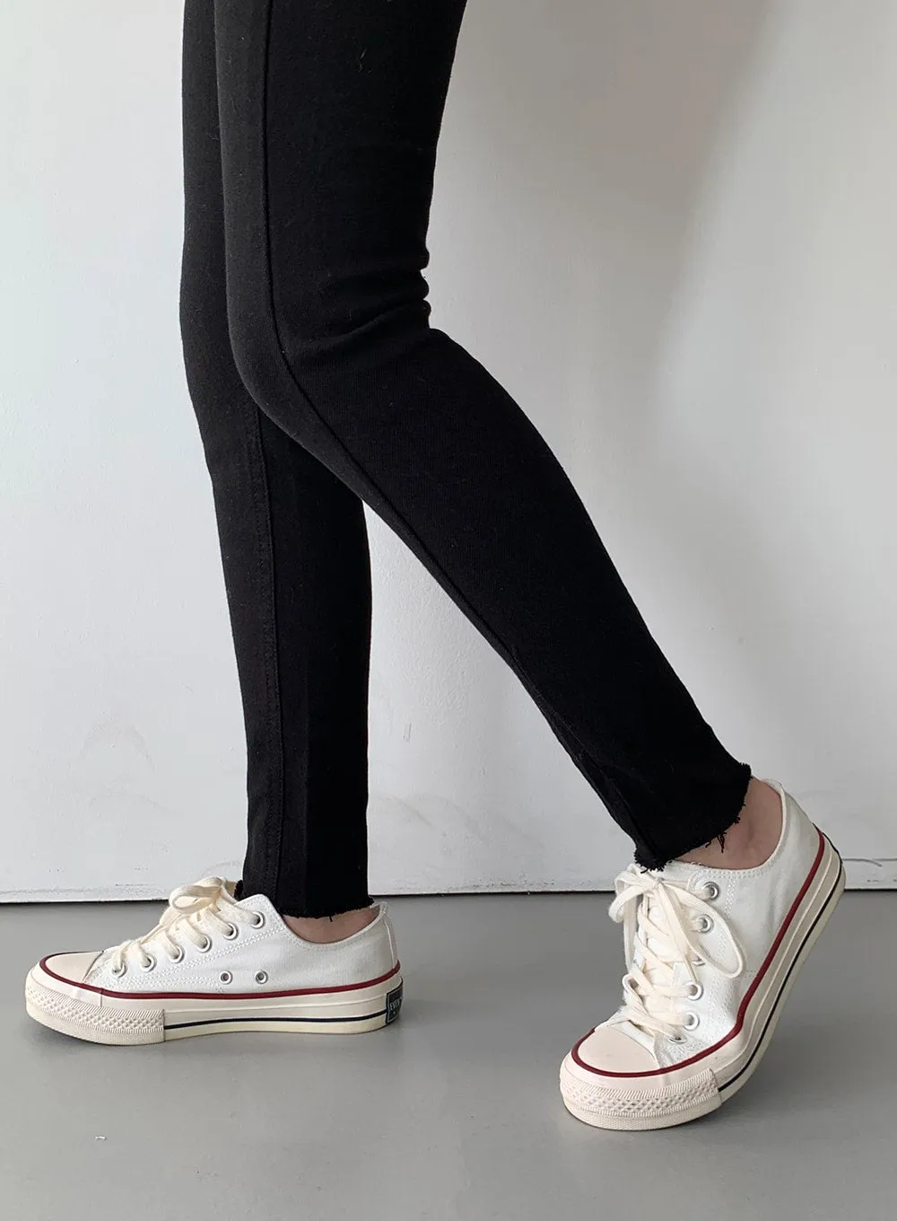 High Waist Cotton Skinny Pants J31