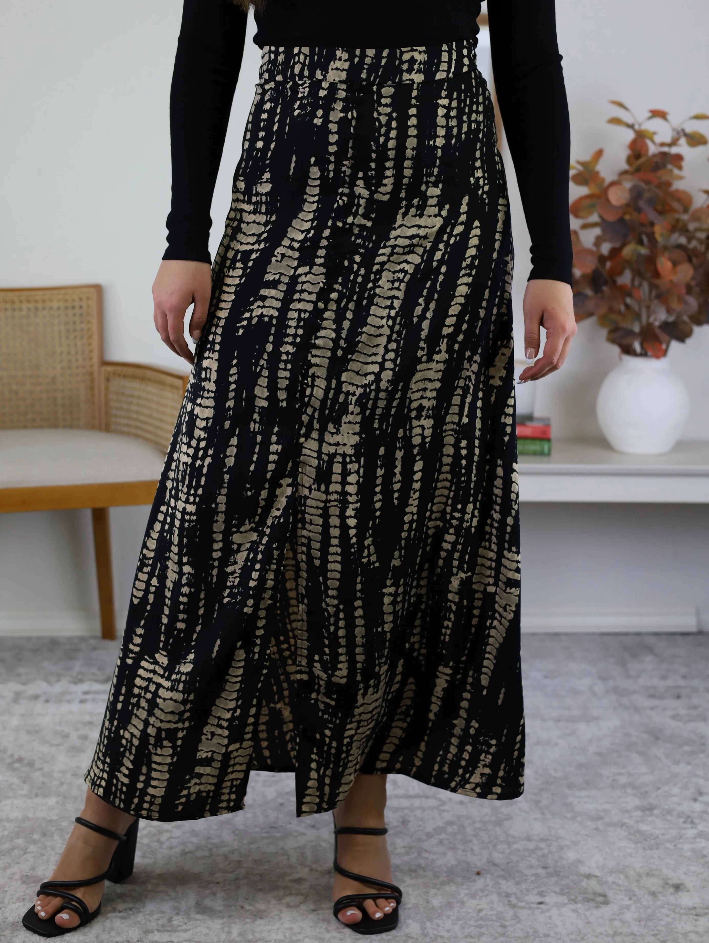 Hillside Multi Pattern Maxi Skirt