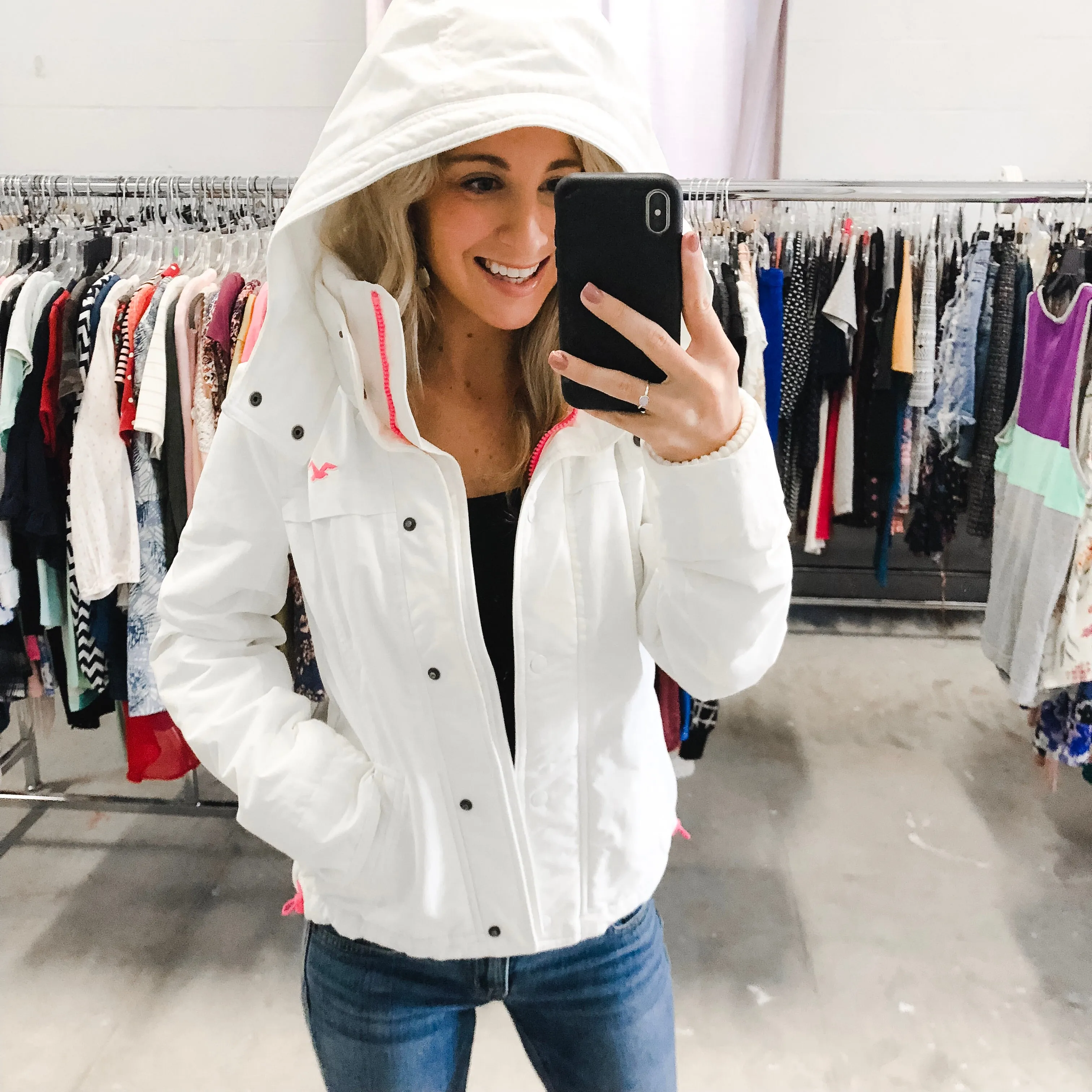 Hollister Puffer Coat - Small