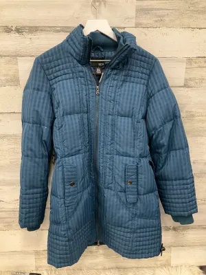 Jacket Puffer & Quilted By Ana In Blue, Size: M