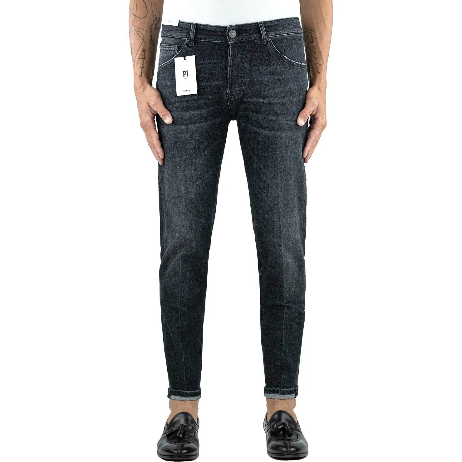 Jeans PT Torino Denim Reggae Nero Lavato