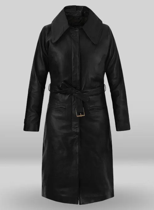 Katherine Waterston Fantastic Beasts Leather Long Coat