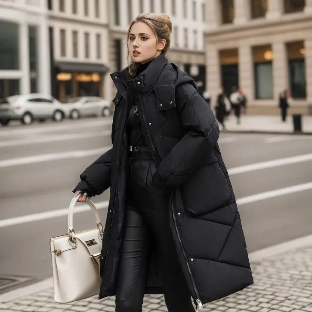 Kati - solid winter coat for women