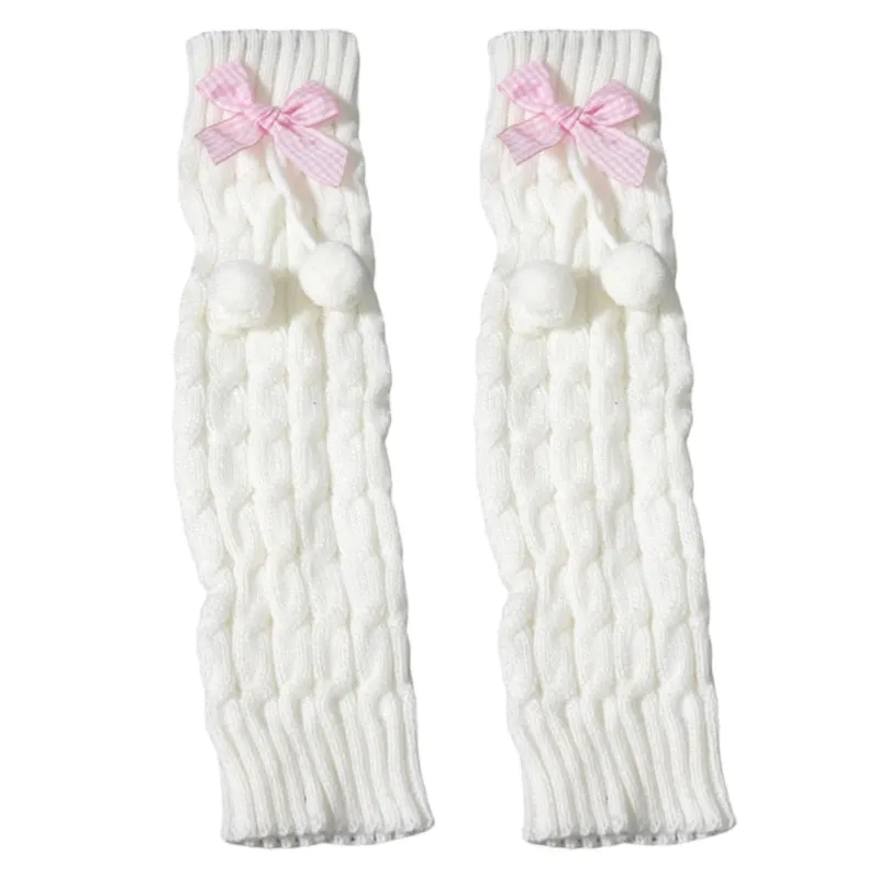 Kawaii Aesthetic Balletcore Ballerina Gyaru Pom Pom Slouchy Socks