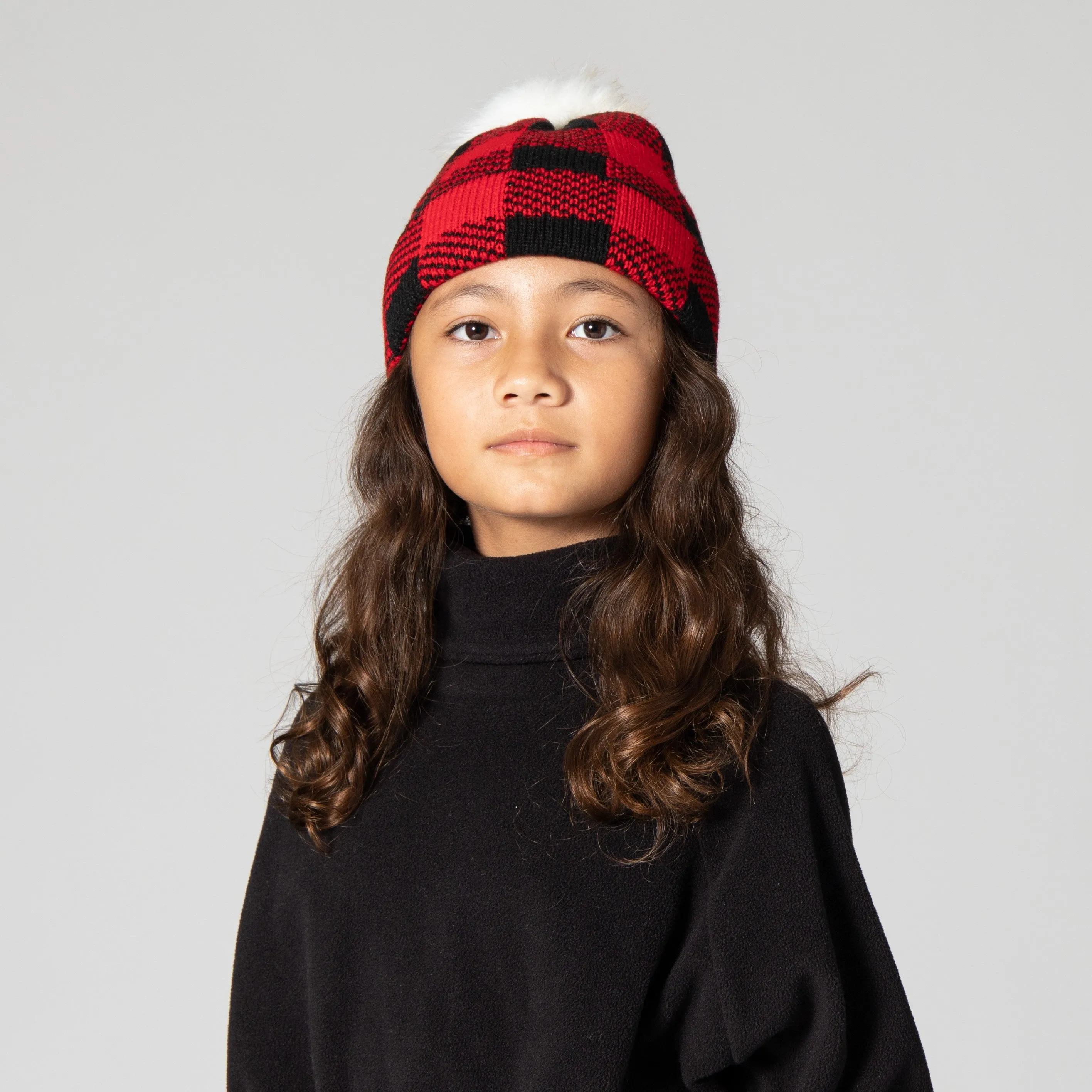 Kid's Buffalo Check Beanie