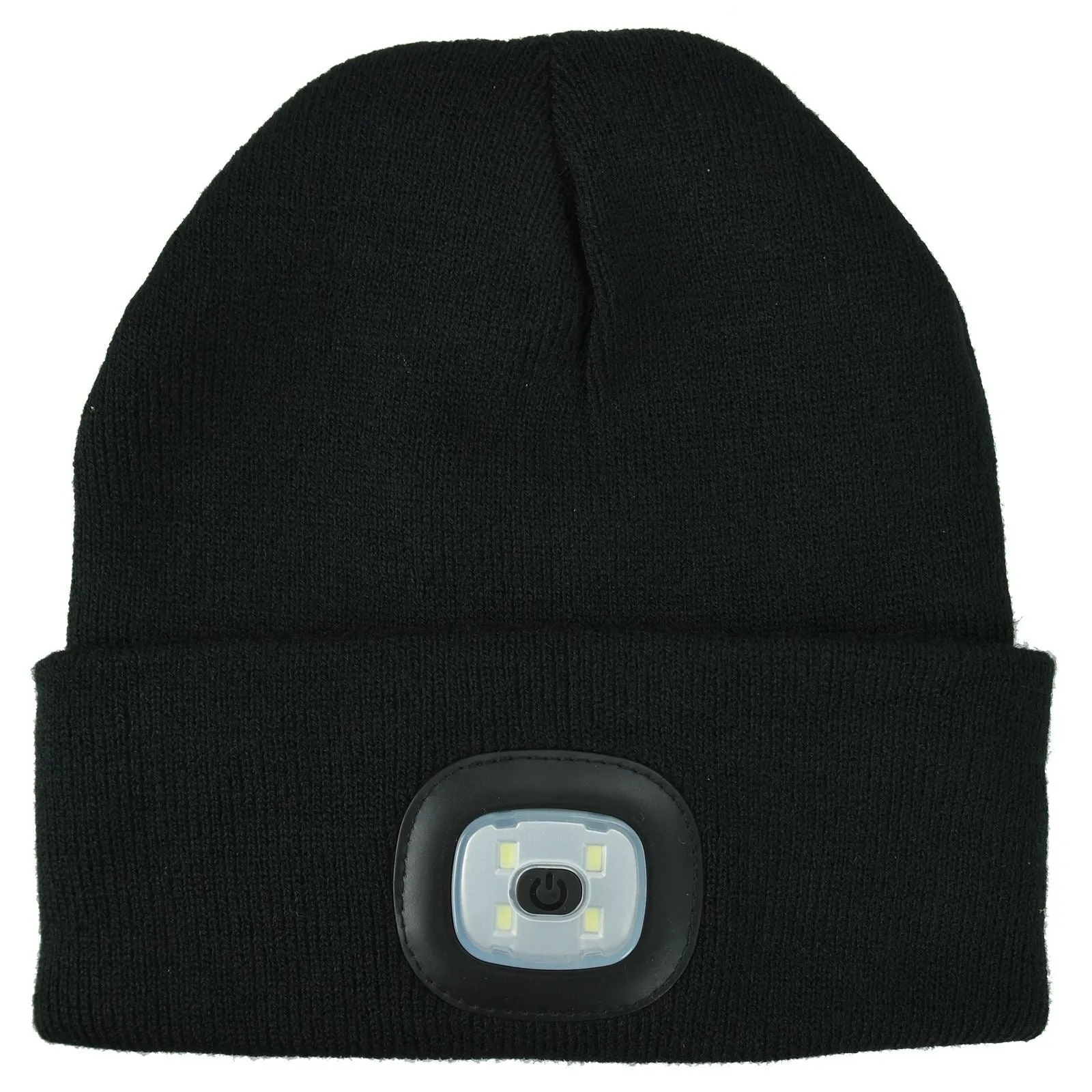 Knit Beanie Hat 4 LED Head Lamp Light Cap Outdoor Hunting Camping Fishing