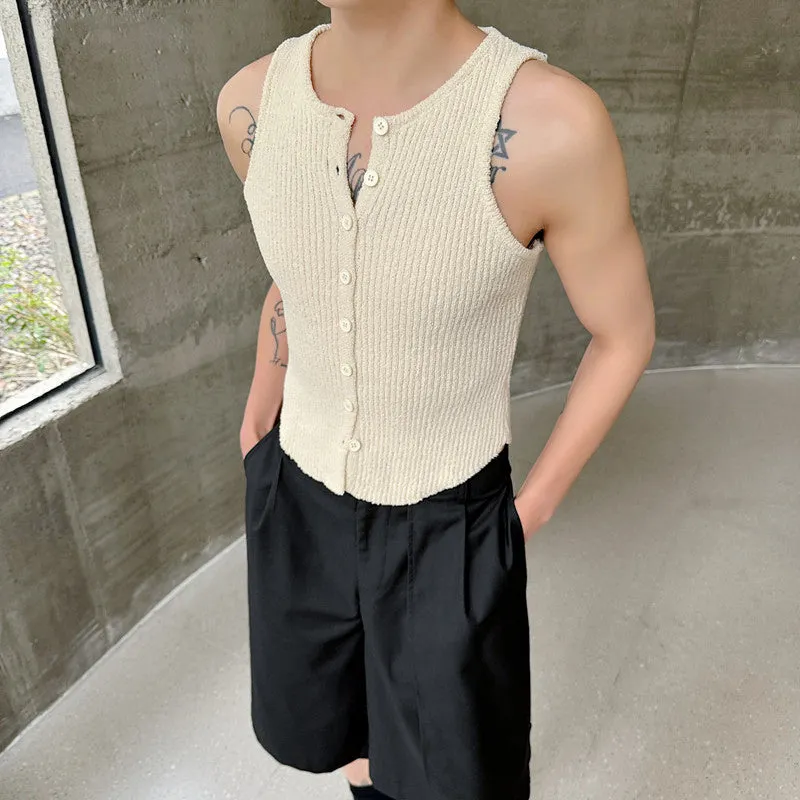 Knitted Slim Fit Vest