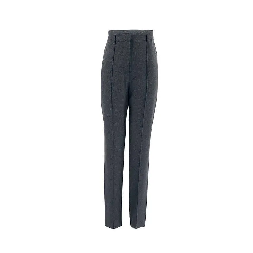 Ladies High Waist Stright Leg Suit Pants C-K7040