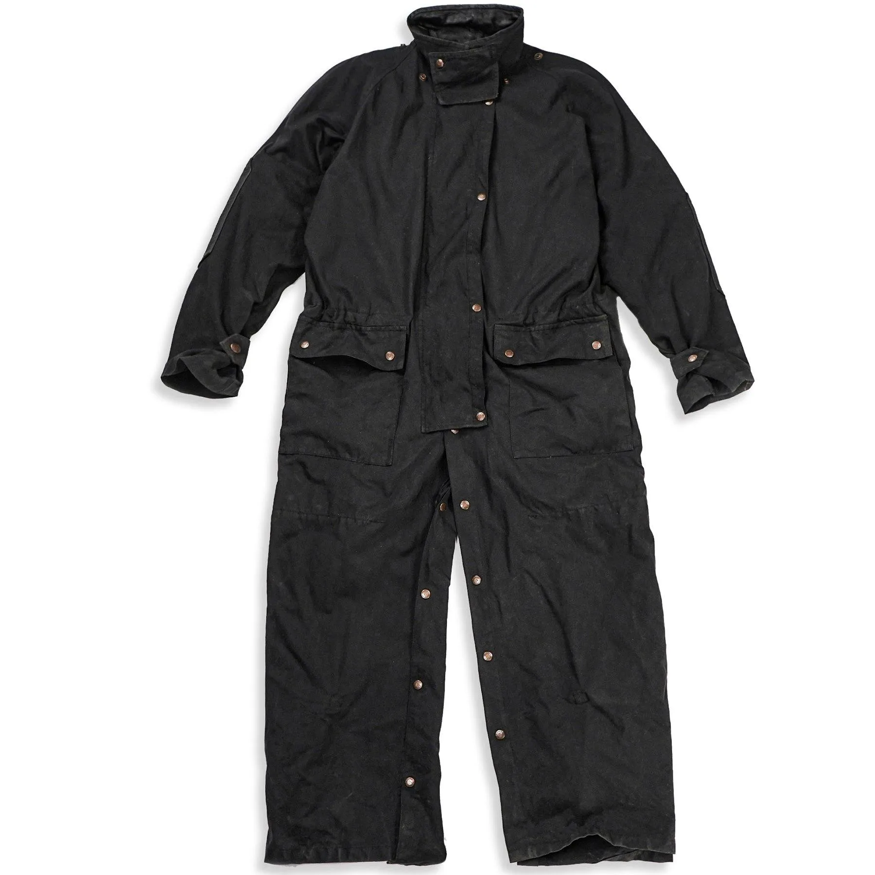 Long Rider 3-In-1 Drovers Coat in Black