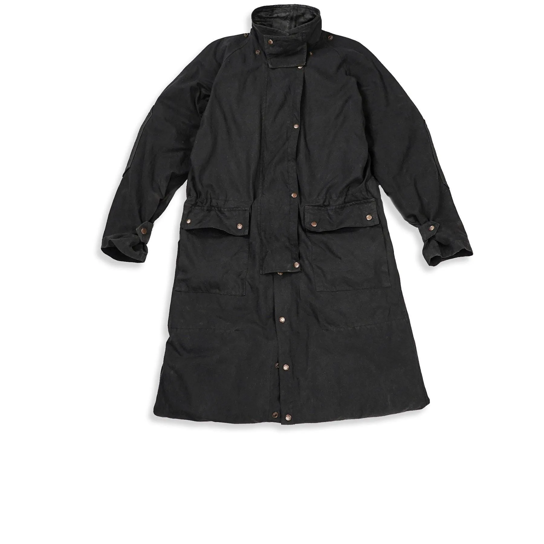 Long Rider 3-In-1 Drovers Coat in Black