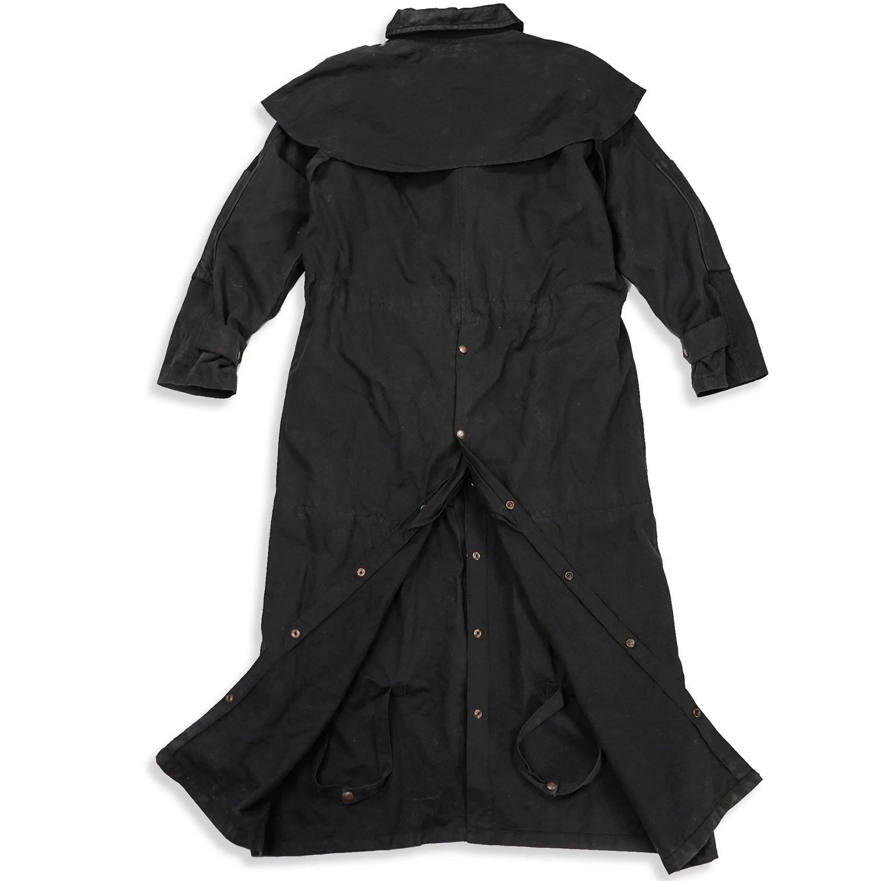 Long Rider 3-In-1 Drovers Coat in Black