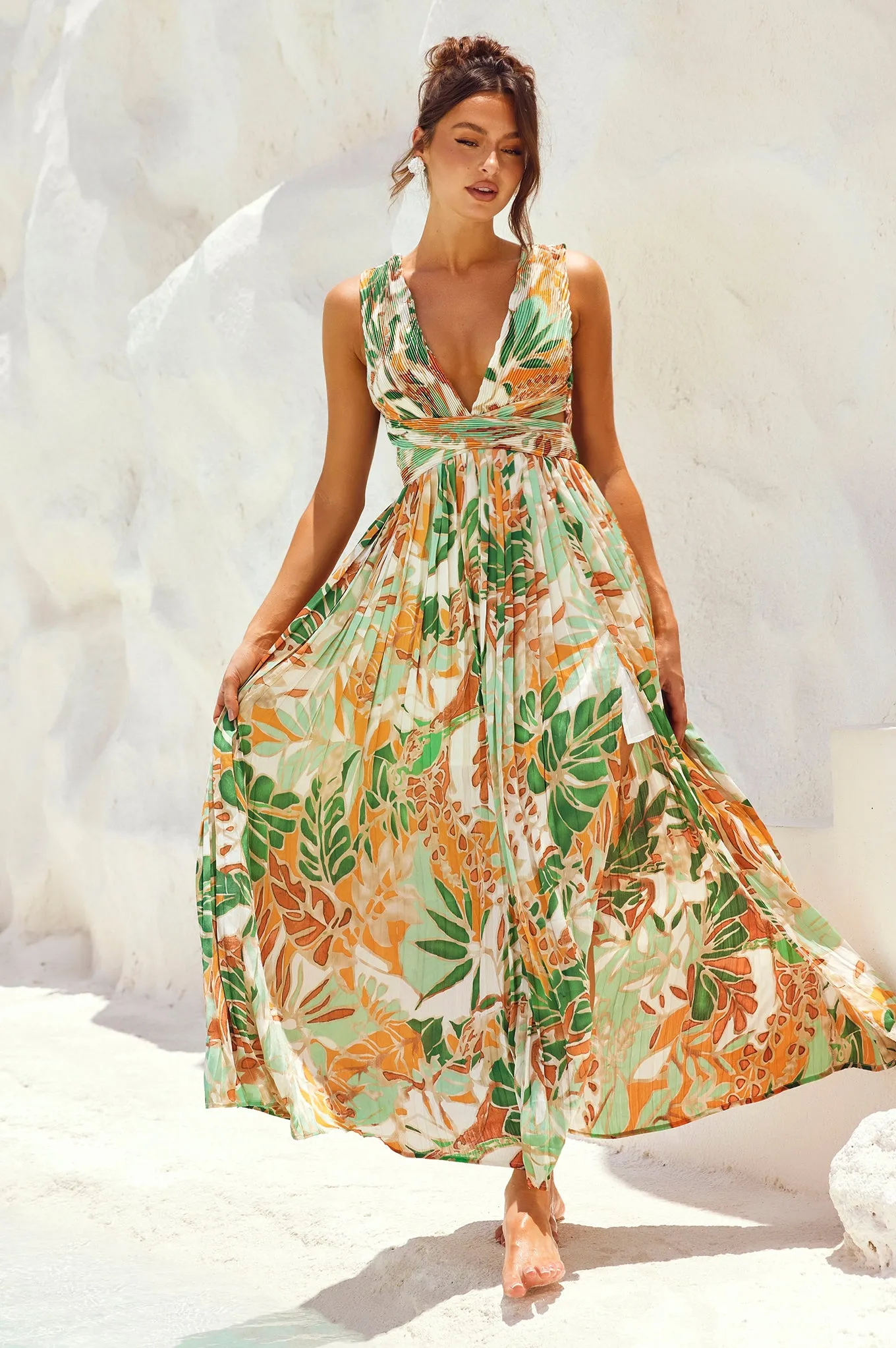 Love Language Maxi Dress - Green