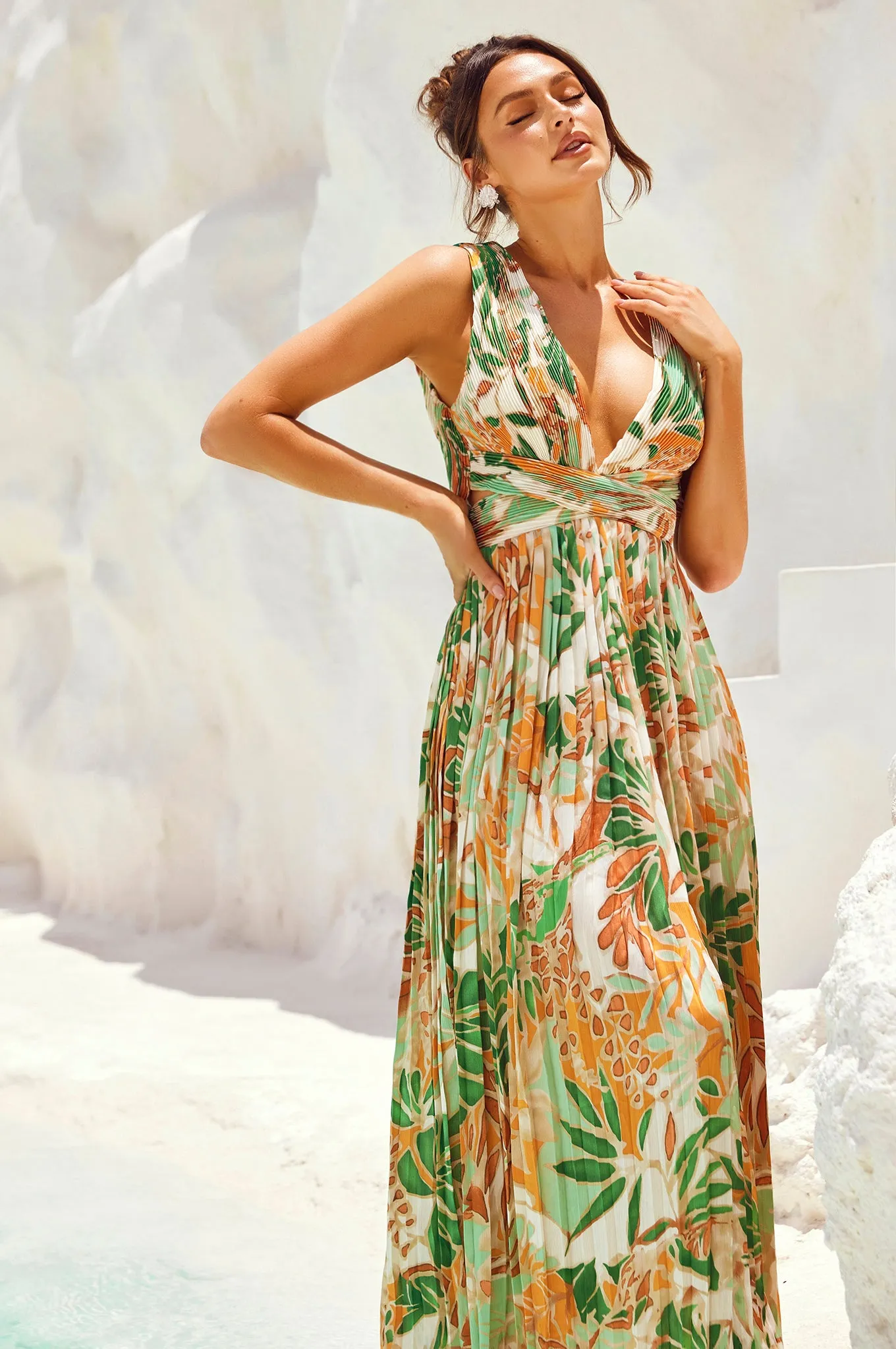 Love Language Maxi Dress - Green