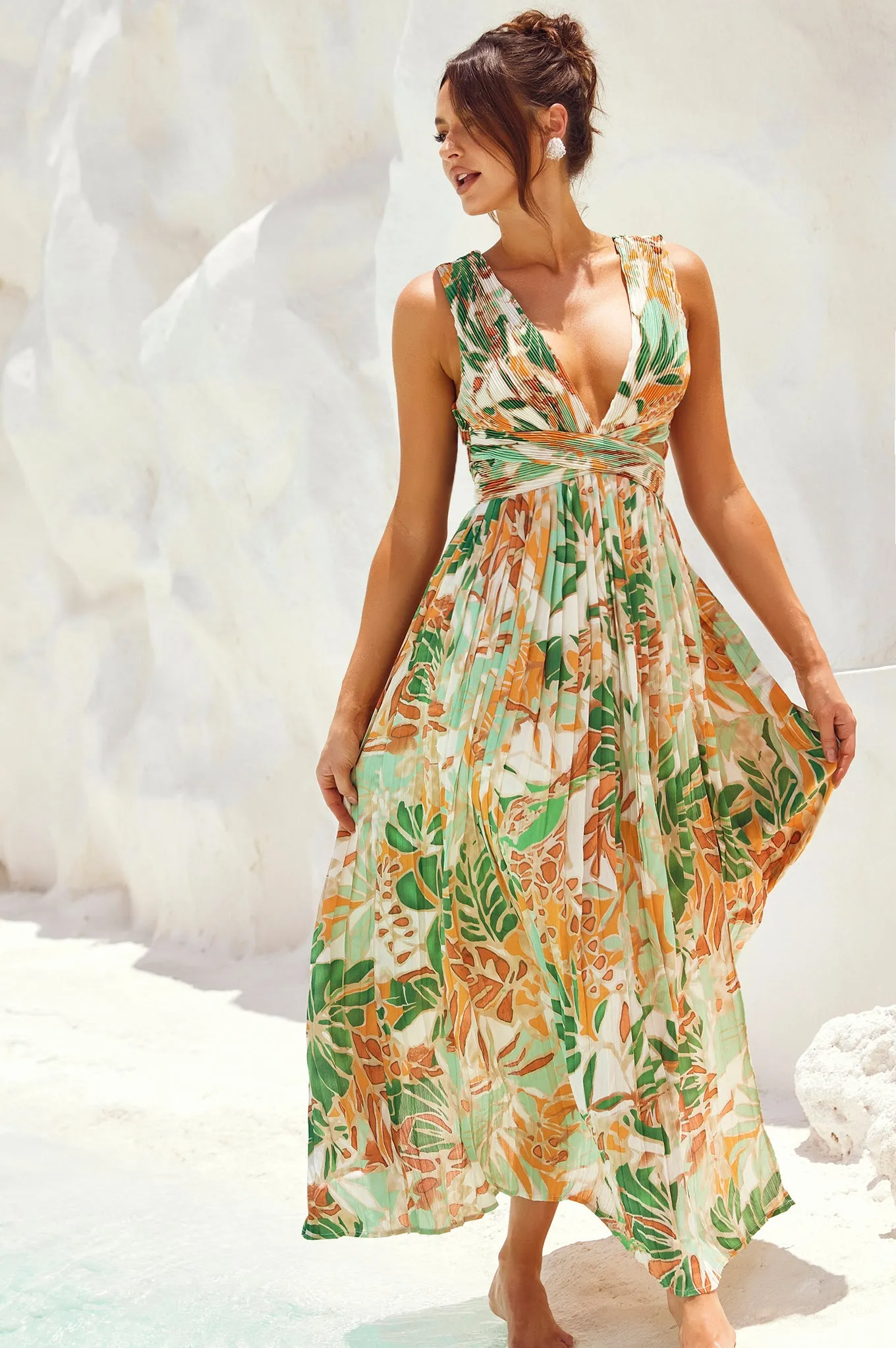 Love Language Maxi Dress - Green