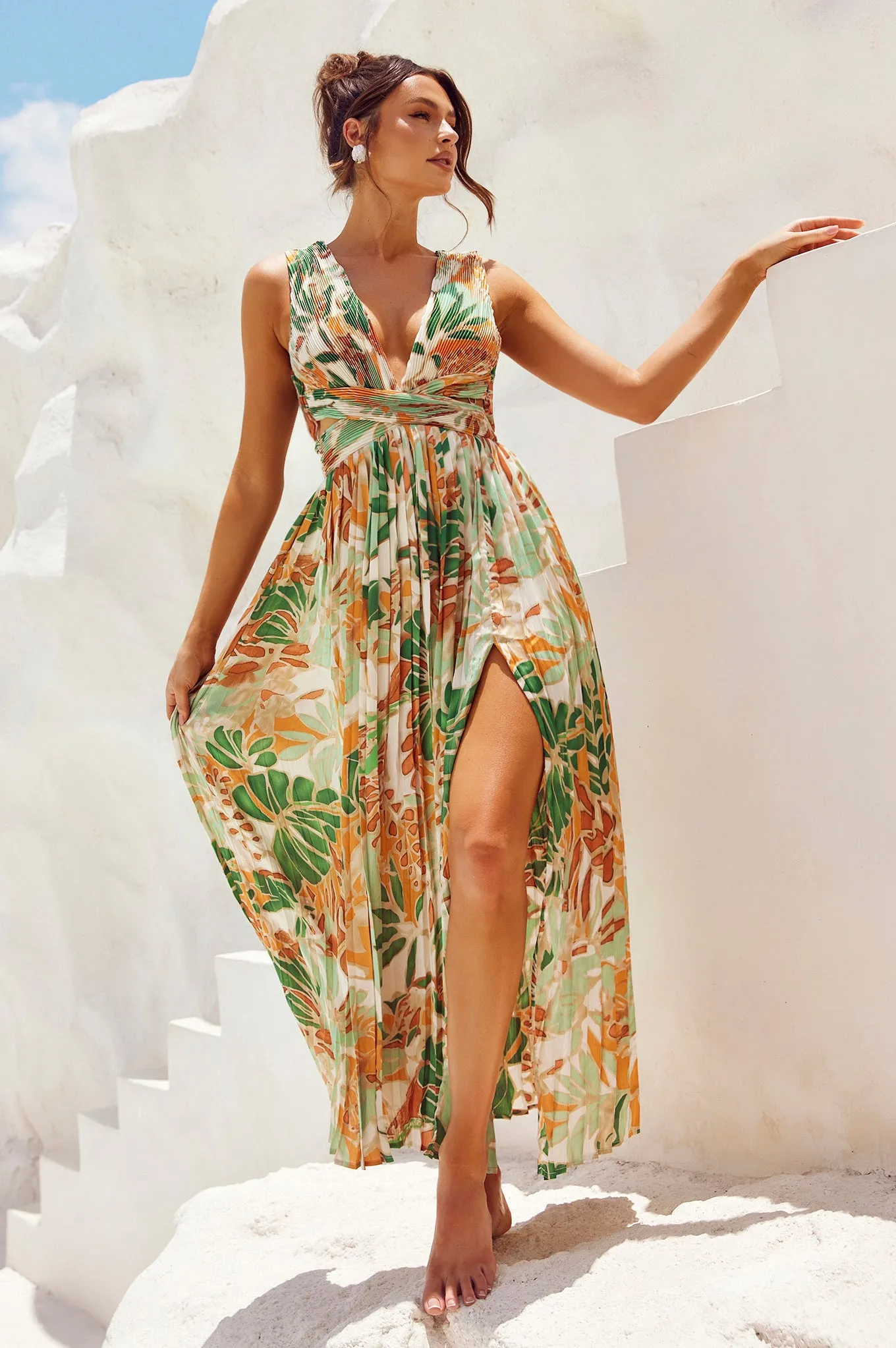 Love Language Maxi Dress - Green