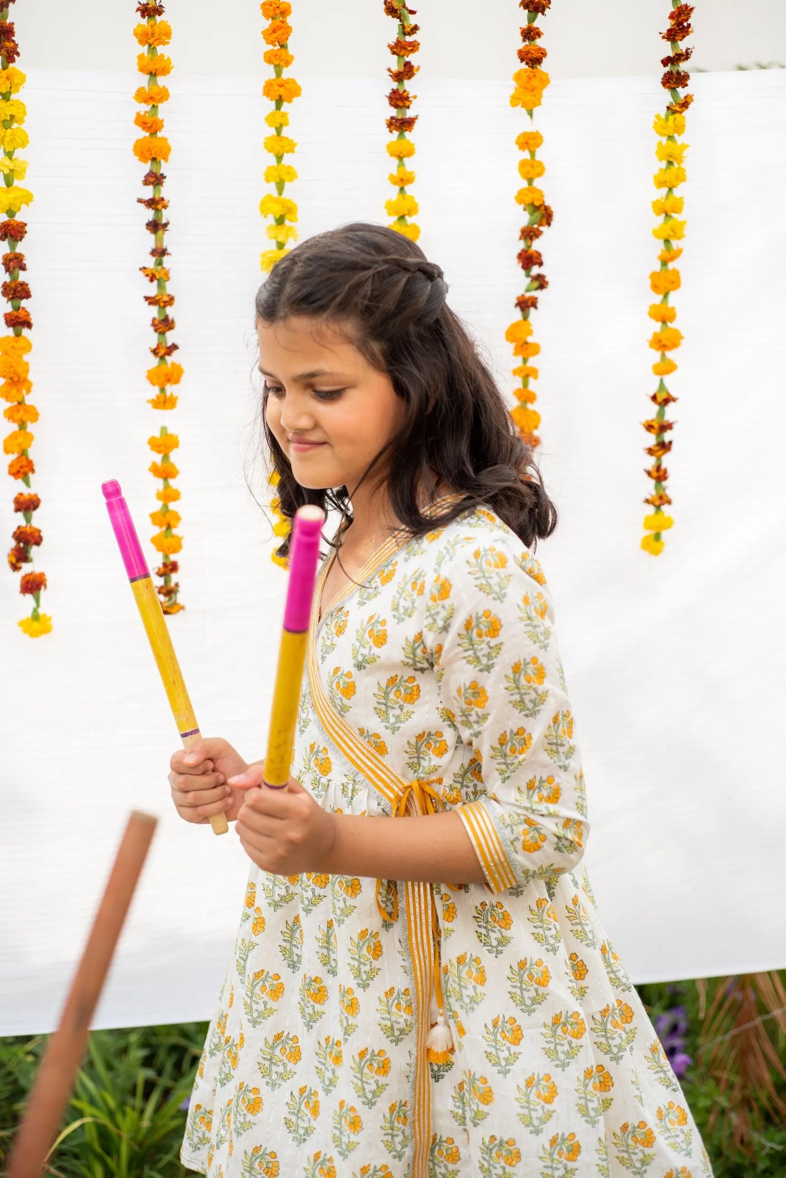 marigold Agrakha kurta set