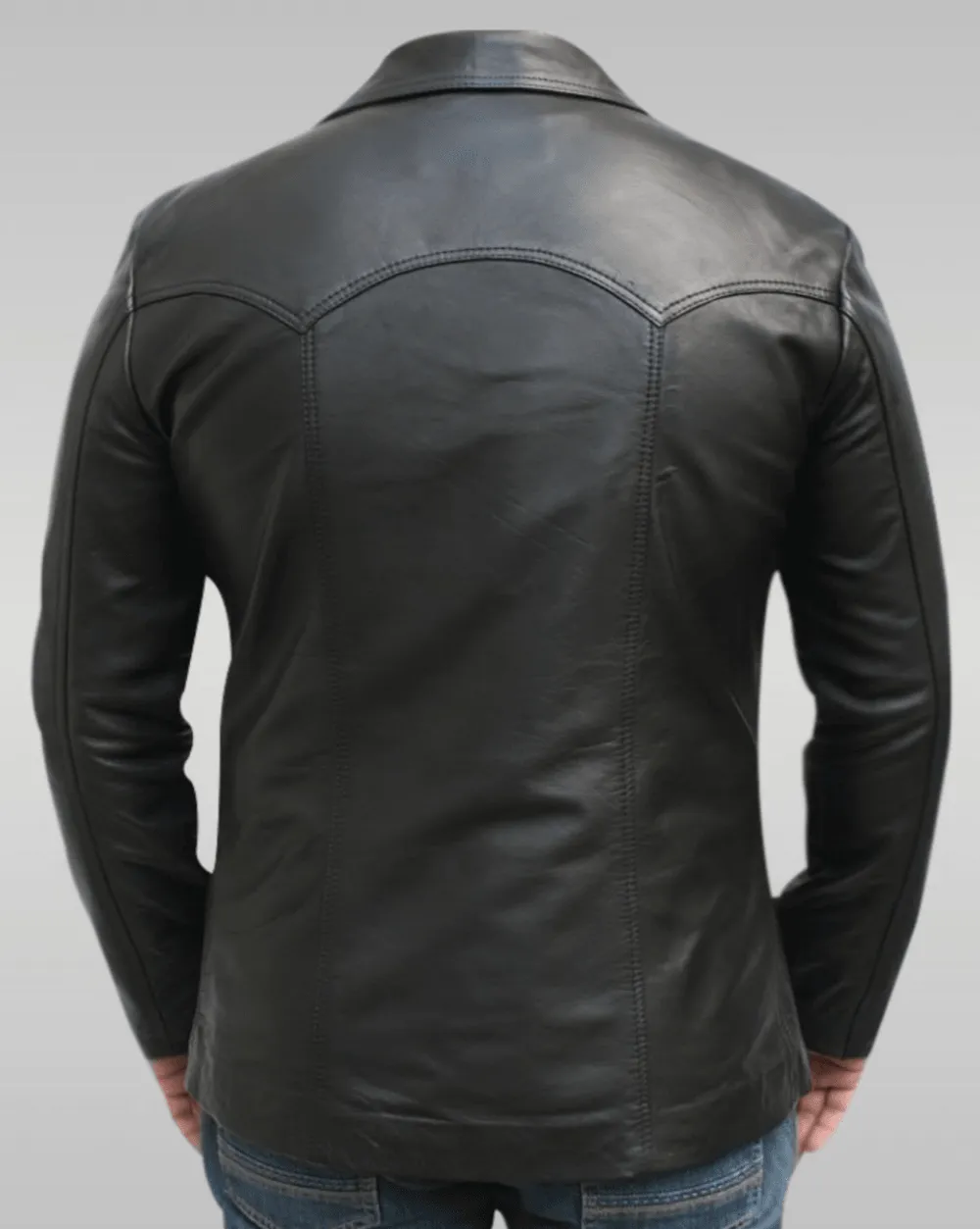 Mens Brown Vintage Leather Biker Jacket